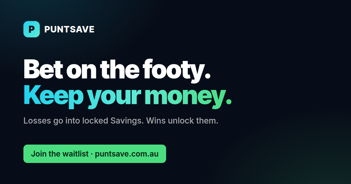 Puntsave — bet on the footy, keep your money